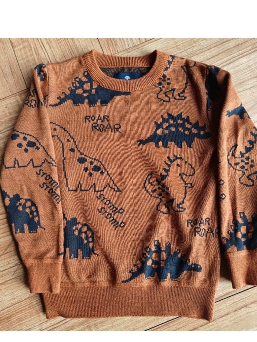 Toddler Unsiex Dinosaur Knit Sweater